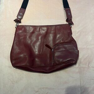 Louis Quatorze leather messenger bag